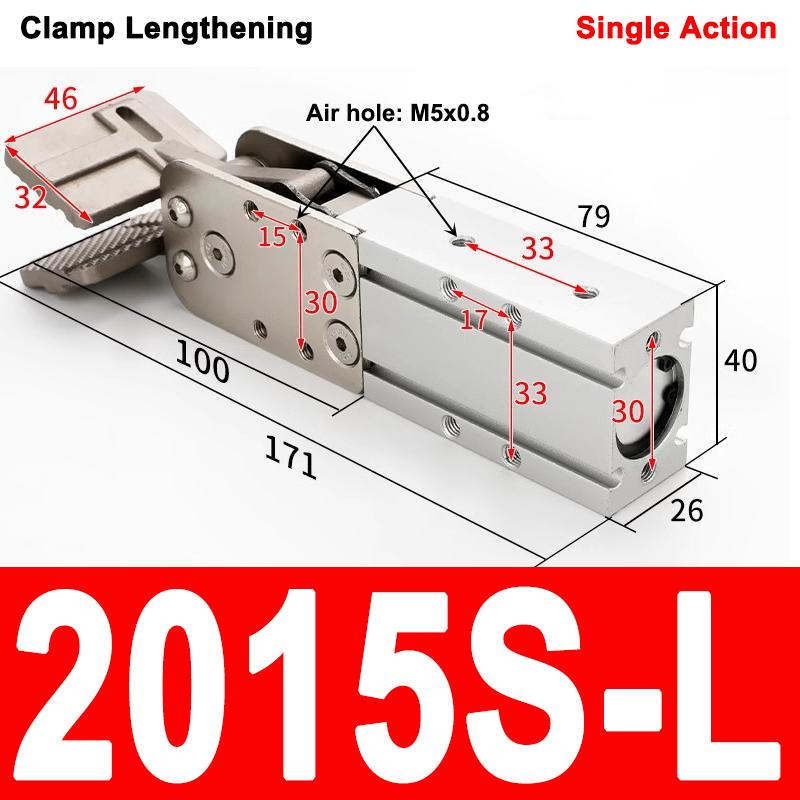 Pneumatic Cylinder Gripper For Robotic Machines Single-acting Double-acting Manipulator End Clamps 2015D 1615D