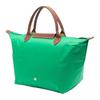 Longchamp Le Pliage 30 Short Handle Foldable Zipper Nylon Canvas Dumpling Tote Bag Medium Women Tote Bags Green 1623089P88