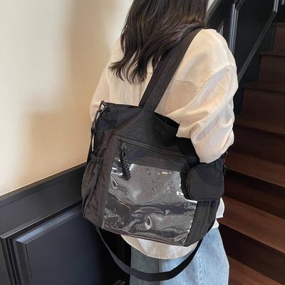Borsa da libro per studenti Borsa a spalla leggera Borsa tote da pendolare da donna Borsa a tracolla di grande capacità