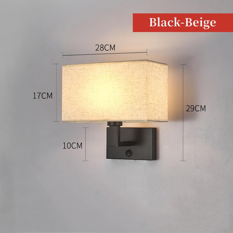 

Современный светодиодный настенный светильник с вращающимся на 360° прожектором, скандинавский настенный светильник для спальни, для чтения, прикроватного украшения гостиной, 12 Вт 12w&3 color dimming