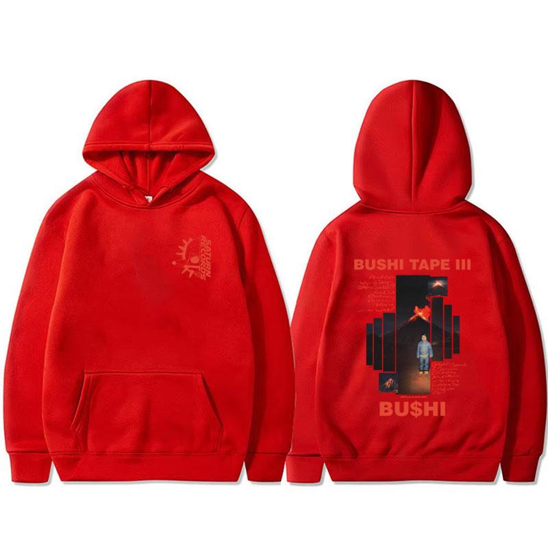 Rapper Bushi Bushi Tape 3 Album Grafik Hoodie Herren Damen Hip Hop Popmusik Pullover Hoodies Männliche Mode Trend Kapuzenpullover