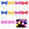 OIIZREO Festivalpreis Glow-Up Spielzeugset: 10-teiliges Set niedlicher LED-Stirnbänder im Schleifen-Stil für Cosplay, Sommerfeste, Haarschmuck und Pony,