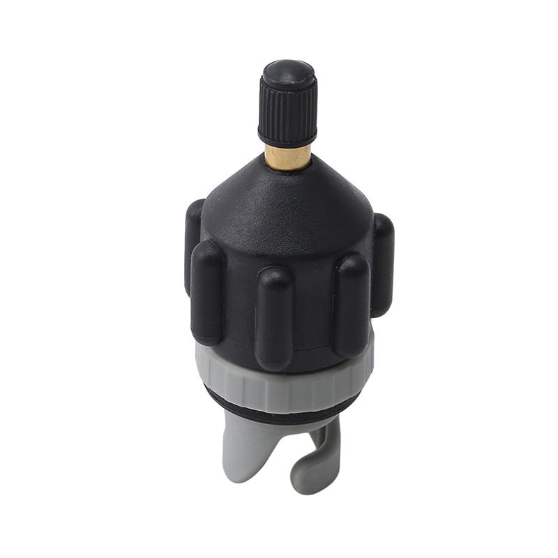 

1PC Надувний компресорний насос-конвертер для SUP Board Адаптер повітряного клапана Адаптер повітряного клапана Веслування на гумовому човні Каное Каяк Адаптер повітряного клапана чорний