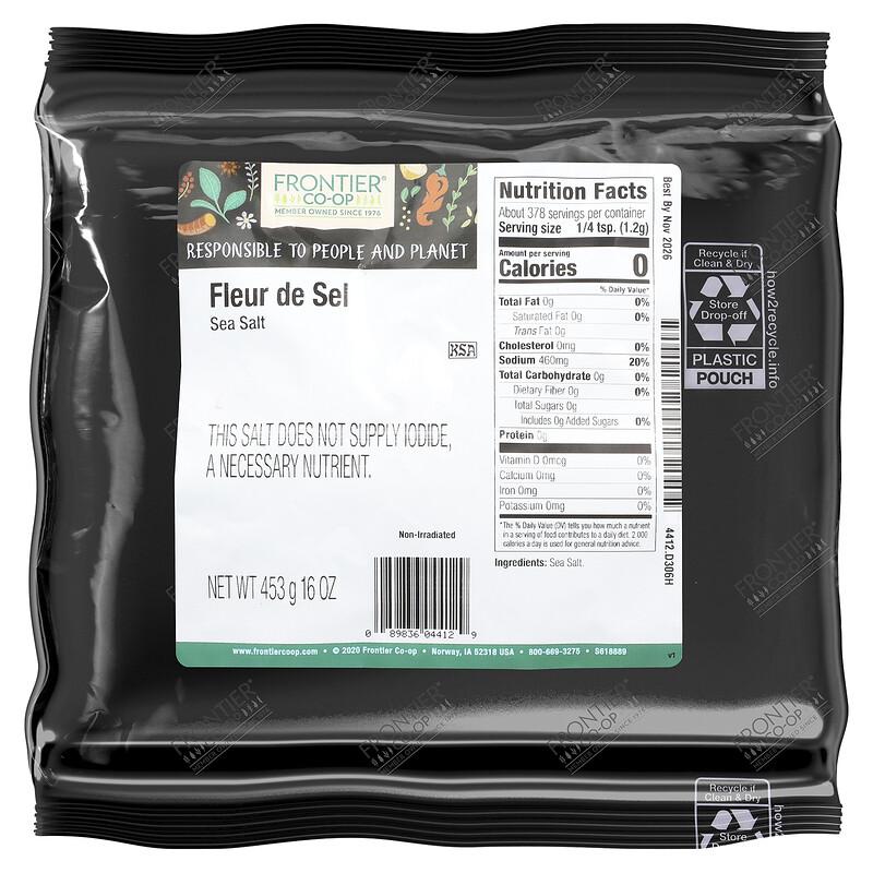 Fluer de Sel, Sea Salt, 16 oz (453 g)