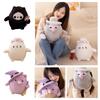 Cute Dark Cat Plush Toy For Halloween Gift 20cm Height