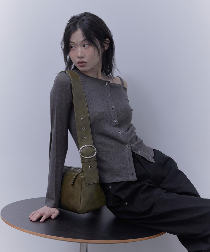 Haveawhale Buckle Two-Way Bag (Kh)
