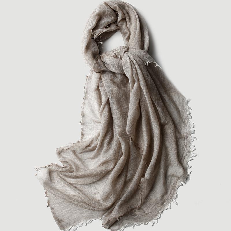 Women's Four-Sided Cashmere Scarf: Large Square, Warm for Spring, Autumn, and Winter