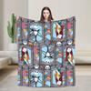 Film The Nightmare Before Christmas deken Pluizige Nieuwigheid Warme Plaiddekens voor Bed Bank Decoratie,