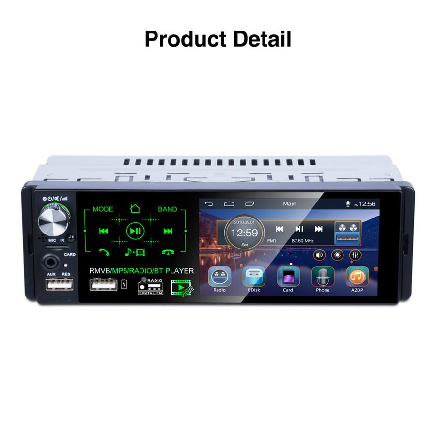 4.1" HD Touch Car In-Dash Stereo Radio MP5 Player Bluetooth FM AUX + Rear Camera