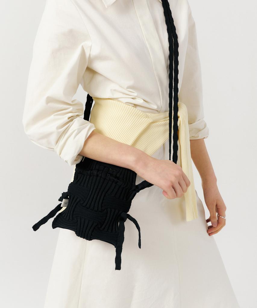 Pleatsmama Mini Crossbow Bag Black