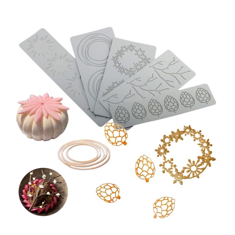 Multi Pattern Silicone Cake Lace Mold Cake Decorating Tools Cake Border Decorations Kitchen Baking Tools Fondant Moulds