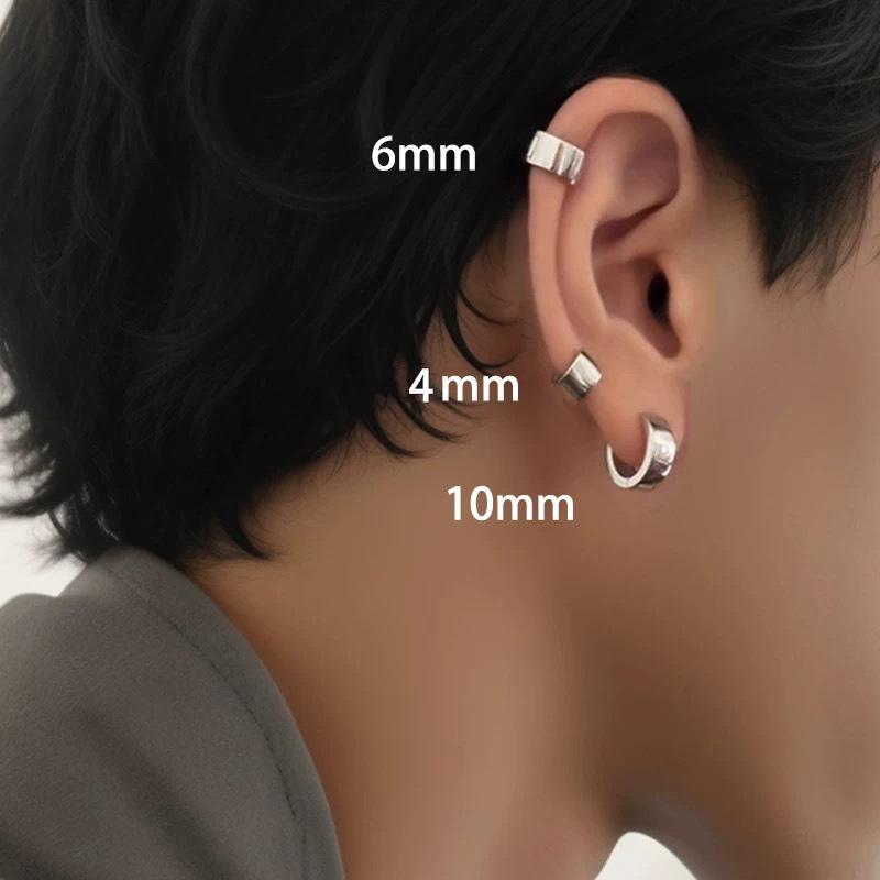 Minimalistische breite Creolen, Ear Cuffs, schlichtes und einzigartiges Design, vielseitige und raffinierte Ohraccessoires für Damen und Herren