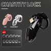 Male Chastity Standard Cage Equipped with 5 Rings of Different Sizes and A Brass Lock To Secure The Male Urethra Adult Sex Toys