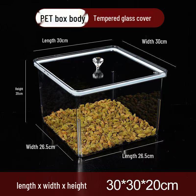 Food Grade Transparency Jar: Moisture-Proof, Sealed Lid for Snacks, Dried Fruits, and Sunflower Seeds Display