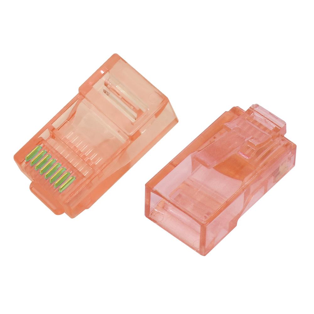 LIZAO 10PCS RJ45 Ethernet Cable Module Plug Network Connector Cat6 Color Cat5e Gold-plated Cable