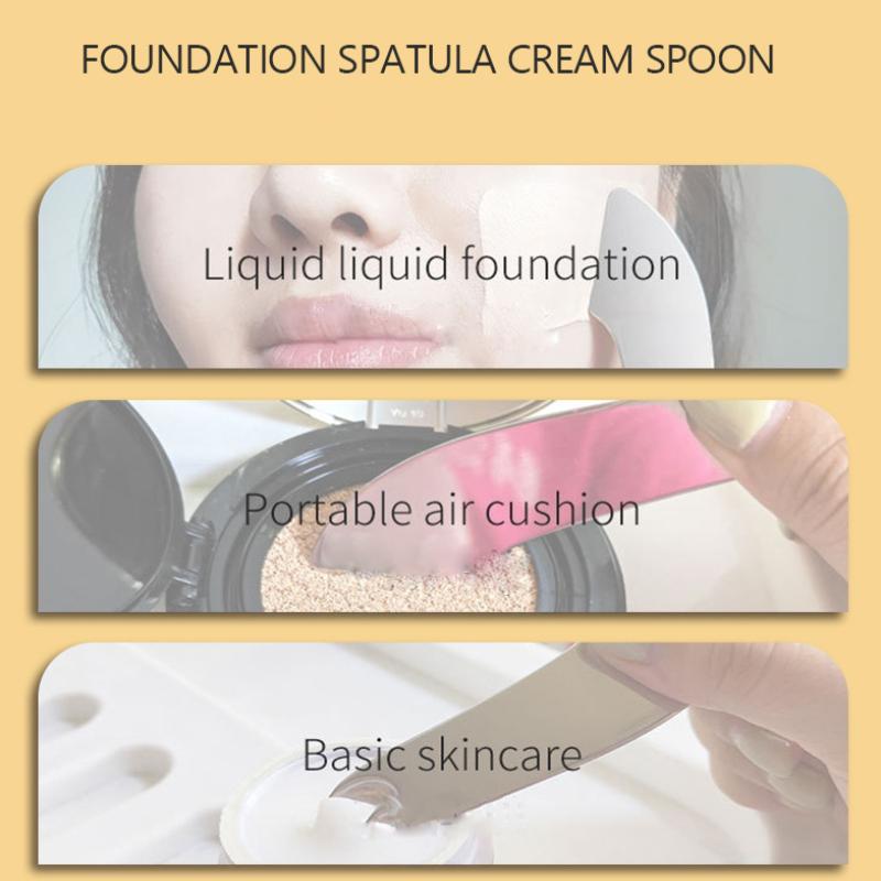 Stainless Steel Foundation Spatula Mask And Eye Cream Spoons Multi-Functional Facial Scraping Metal Beauty & Skin Care Tools
