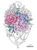 Naklejka tatuażowa wodoodporna Rekalong Goddess Floral na ramię i klatkę piersiową