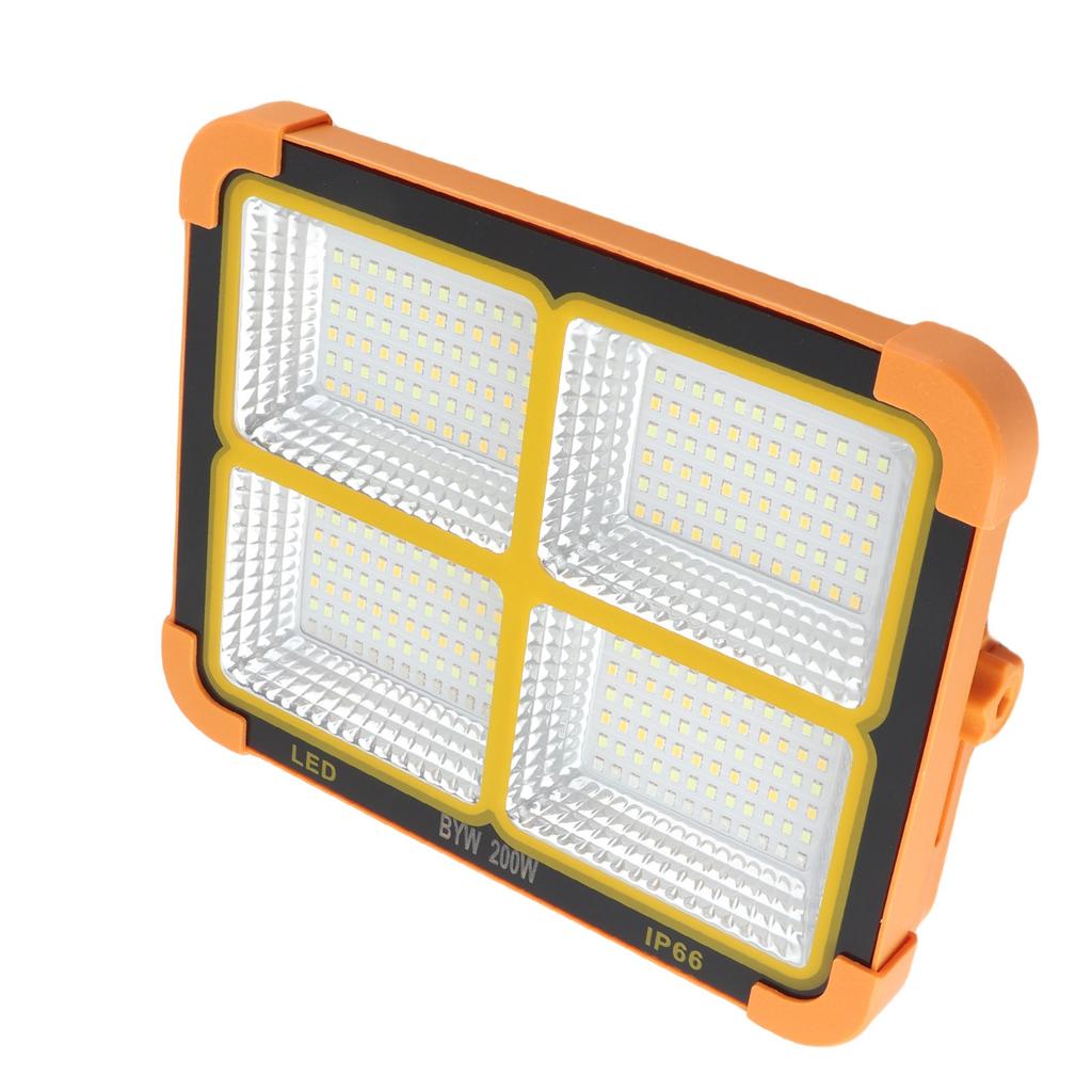 LED Portable Solar Work Light 200W 7000mAh 15000LM 288 Beads 4 Modes IP65 Rechargeable Emergency Worklight
