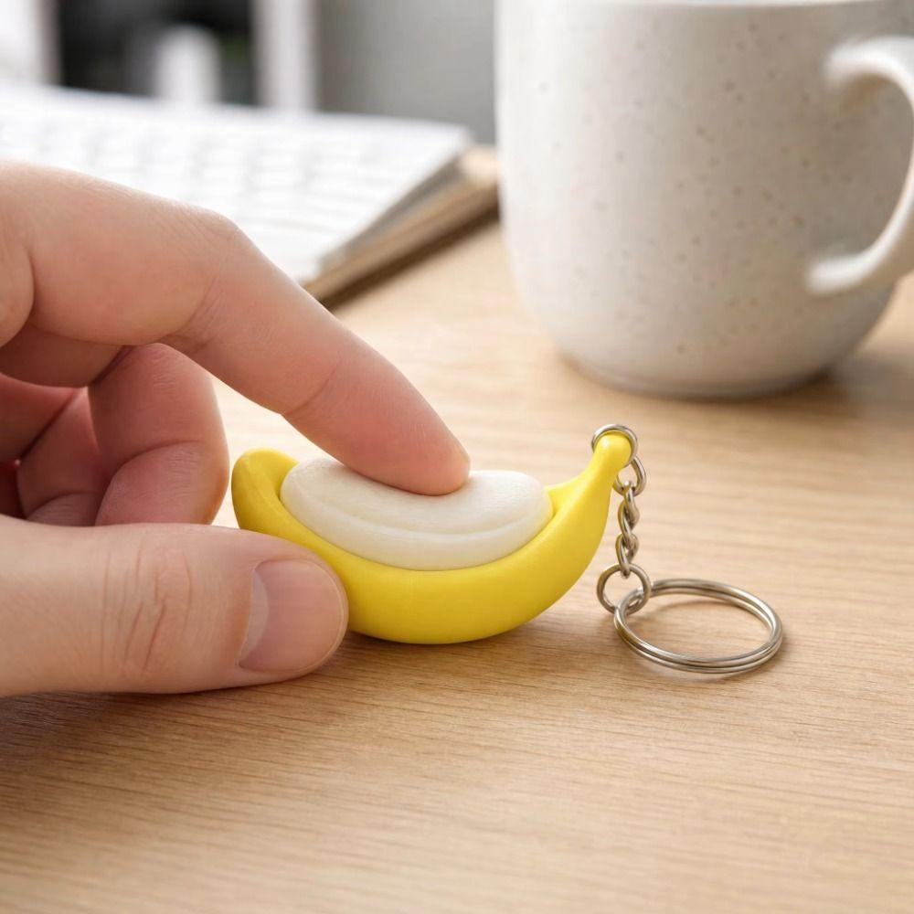 Sensory Switch Clicker Fidget Toy Simulation Finger Button Pendant Backpack Charm
