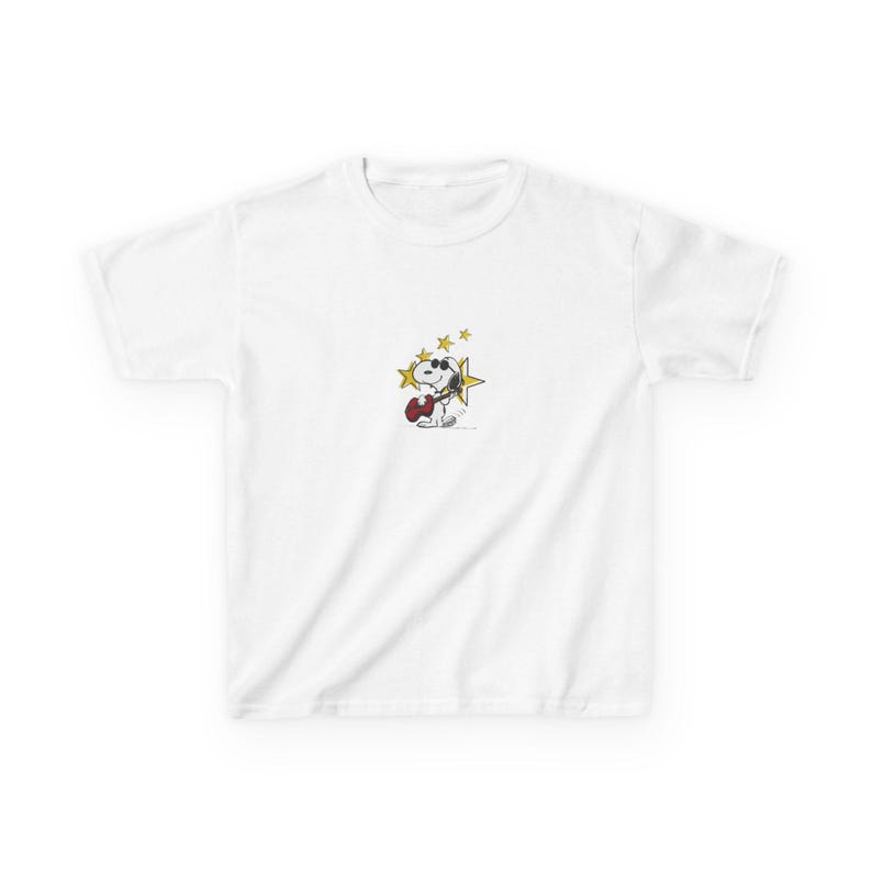 Rockstar Snoopy Baby Tee | Y2K Baby Tee, 90s Baby Tee, Graphic Shirt Crop, Coquette, Vintage Design, Peanuts Shirt