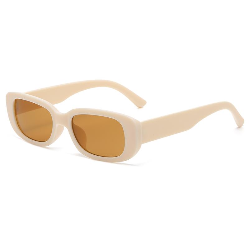 

Compact Rectangle Frames Sunglasses For Female Male Clear Candy Color Y2K Stylish Sun Eyeglasses Retro Outdoor Eyewear UV400