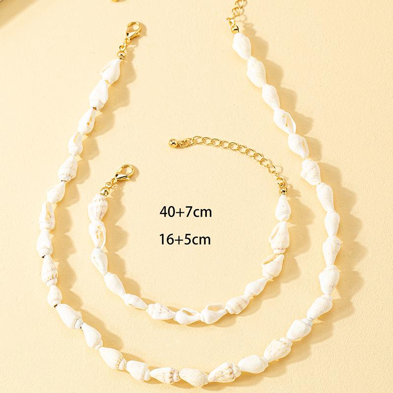 European and American Shell Fashion Simple White Choker Necklace