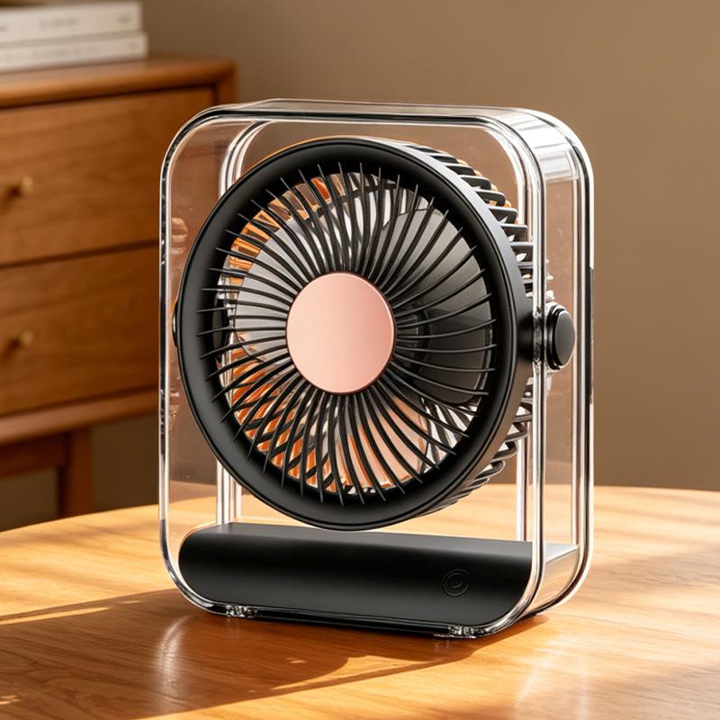 Portable Mini Bladeless USB Clip Fan - Compact Desktop Fan