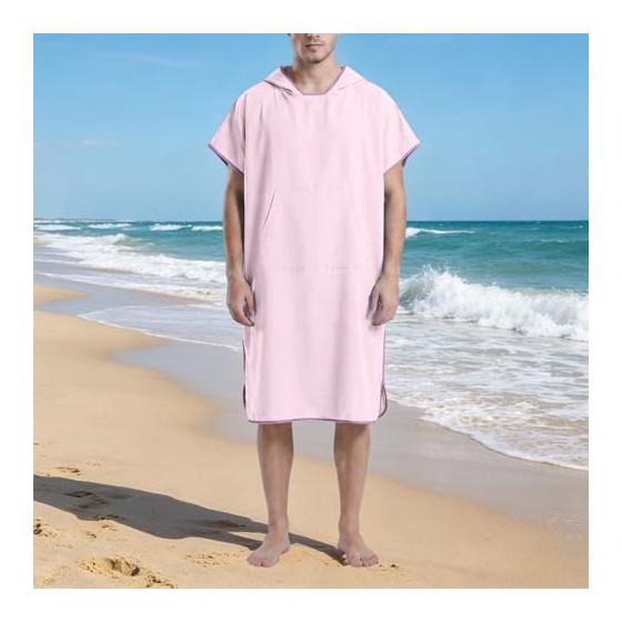 Sauna Poncho, Changing Clothes, Surfing Poncho, With Through Pocket, Quick Drying, Water Absorbent, Cold Protection, Changing Towel, Sauna, Long
