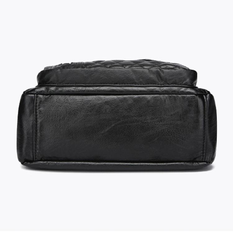 Leather Bag for Women Large Capacity Trendy Shoulder Bag Solid Color Bag