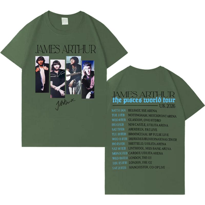 

Singer James Arthur Mens T Shirt Fashion New Album 2026 Casual Oversized TShirts Hip Hop High Quality Cozy Short Sleeve Unisex 4XL