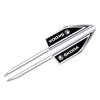 AAAAD1 2Pcs Car Stickers Badge Metal 3D Decorative Blade Style for Skoda VRS Octavia Kamiq Kodiaq Karoq RS Fabia Auto Accessories