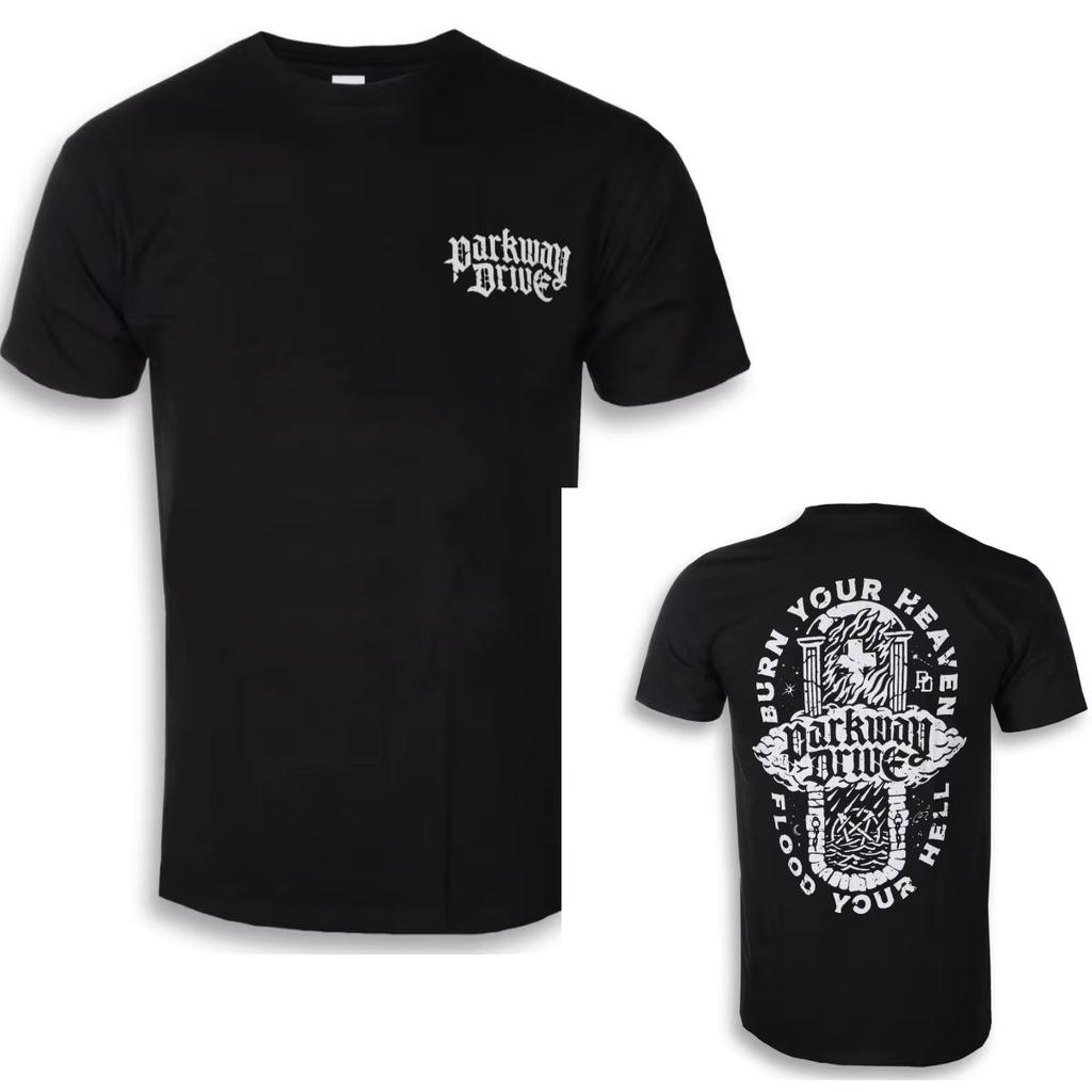 2026 Parkway Drive Maglietta in Cotone Grafica Unisex Estiva Manica Corta Moda Trendy T-shirt Uomo Donna Top Vintage Y2K