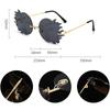 SHAUNA Fashion Rimless Sun Moon Sunglasses Women Candy Colors Smiling Face Gradient Shades Men UV400