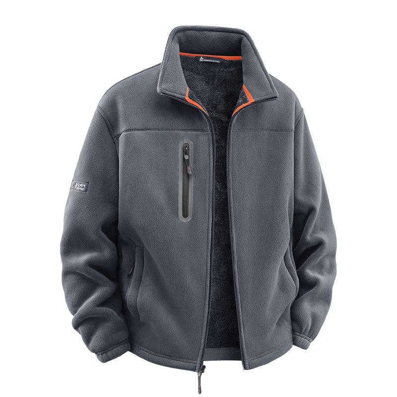 2025 zimní ochrana proti chladu ležérní větruodolná pánská móda stojáček zateplené pánské oblečení zateplená teplá bunda