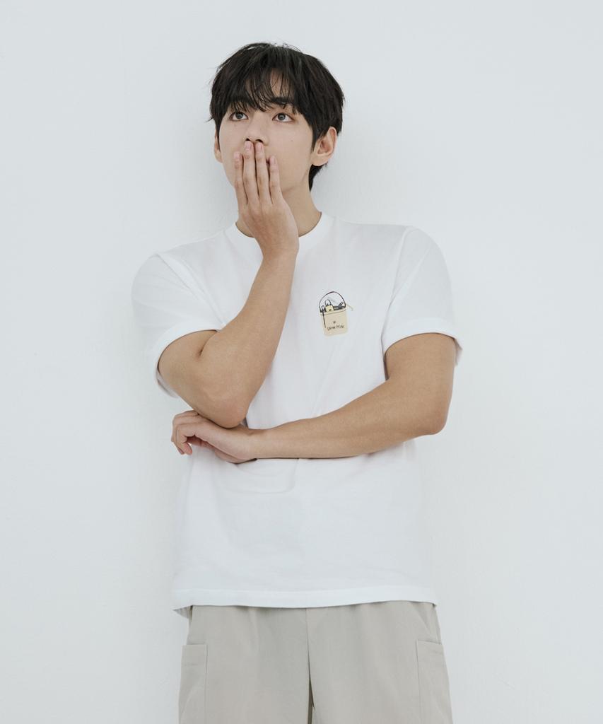 SNOWPEAK APPAREL Cotton Botanic Graphic Short Sleeve T-Shirt (S26Mufts60) White
