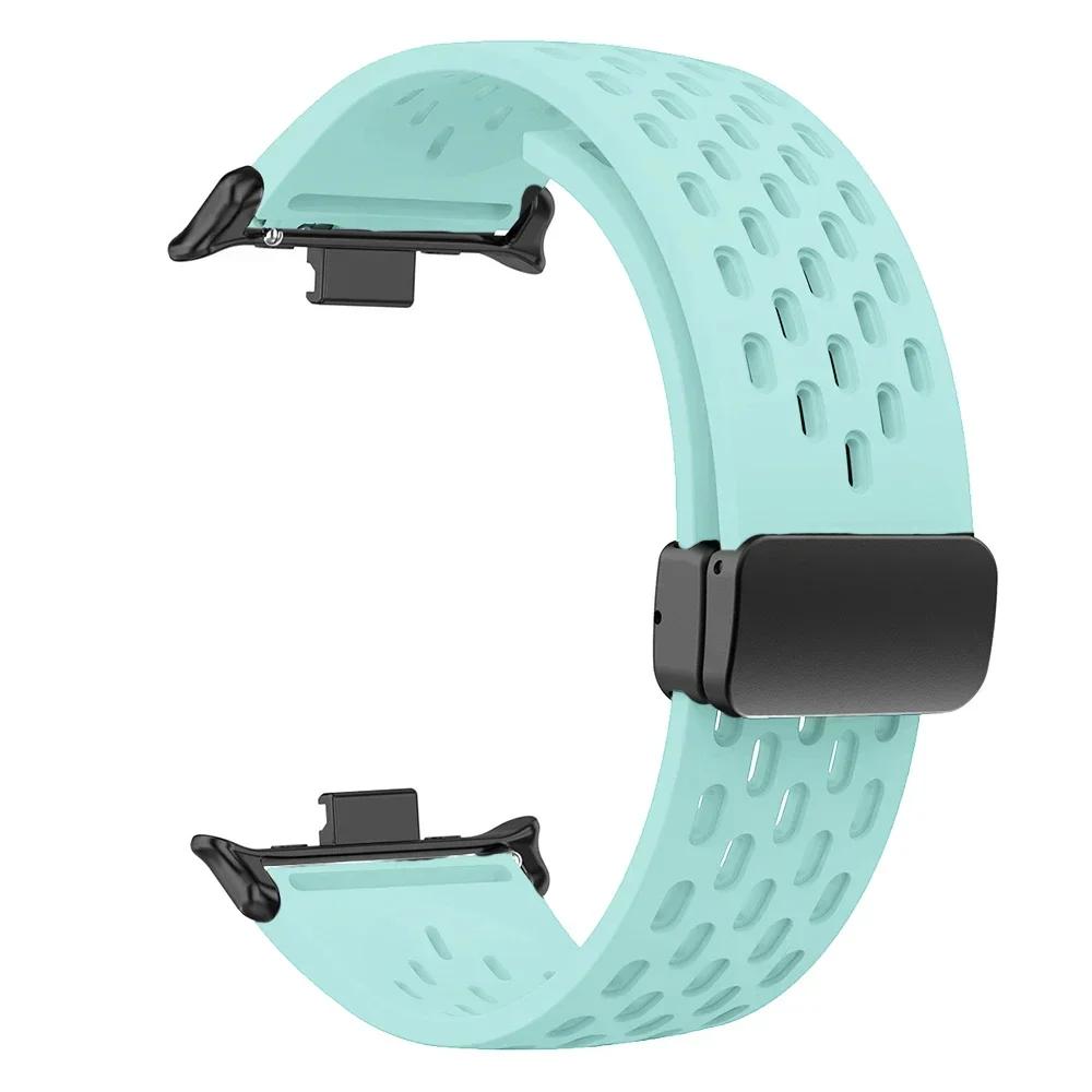New Silicone Strap for Redmi Watch 4/5 Magnetic Buckle Sports Band for Mi Band 8pro 9 Pro Correa Breathable Bracelet Accessories