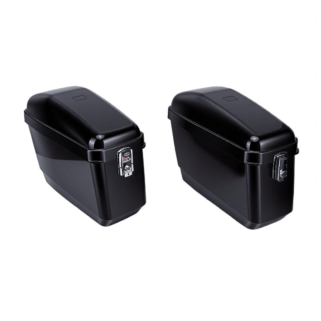 Hard Saddlebag 45L Capacity Waterproofing Detachable Universal Motorcycle Saddle Bags Hard Case