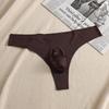 Penisbeutel Slips Herren Sexy Eis Seide Nahtlose Unterwäsche Männlich Spurlos Unterhosen T-Back String Beule Beutel G-String Mann Slips