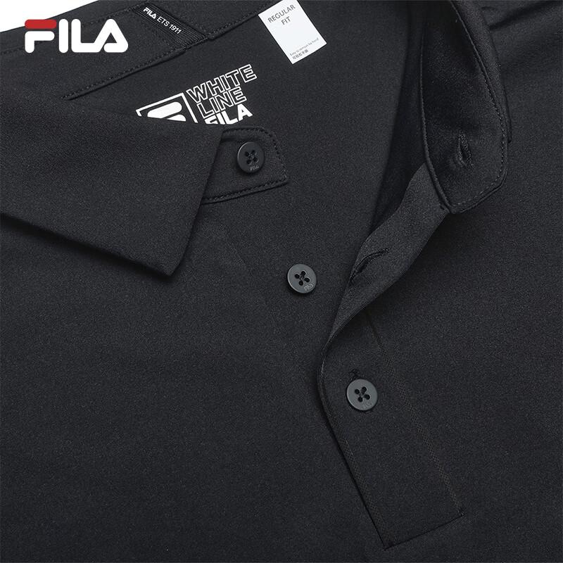 FILA Men's Knit Short Sleeve Polo Shirt