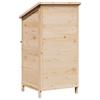 Garden Shed Natural 59 x 56 x 113.5 cm Solid Spruce Wood