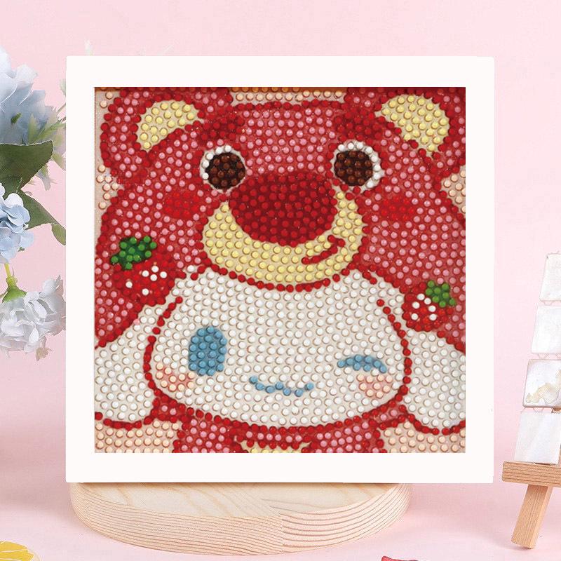 Sanrio Children's Diamond Painting with Frame Stickers - DIY Handmade Gift Set