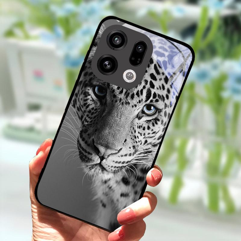 Case For OPPO Find X9 X9Pro X8 Pro X8S X8 Ultra Hard Cover Tempered Glass Protective Shell For OPPO FindX9 FindX8 Phone Bags