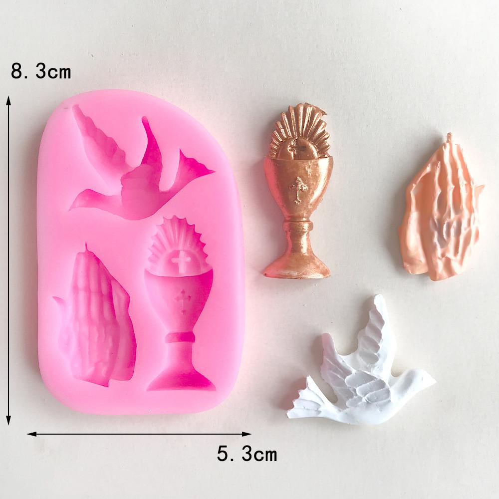 Peace Dove Pigeon Silicone Mold Bird Trophy Fondant Mold Cake Decorating Tools Chocolate Gumpaste Mould Resin Clay Candy Mold