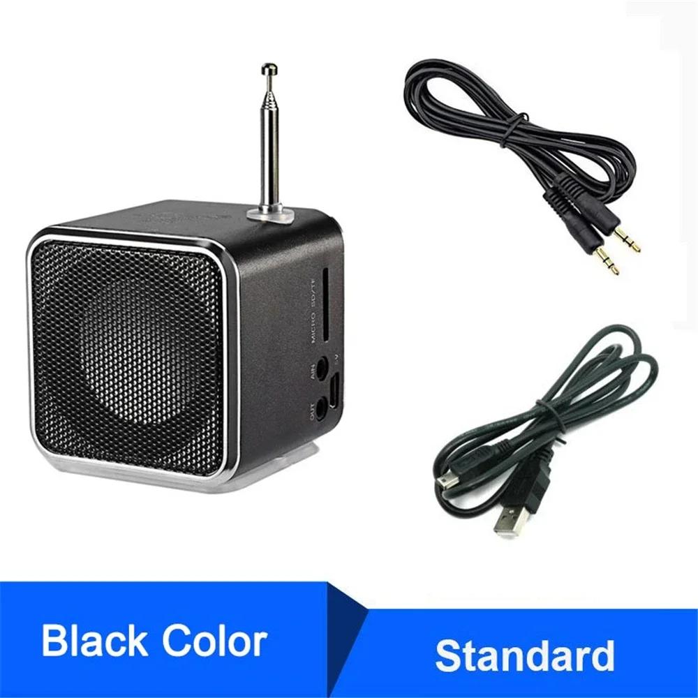 

MP3 music Rechargeable Bluetooth Portable radio portable radio Mini High Portable Voice Suitable for computer cell phone FM чорний