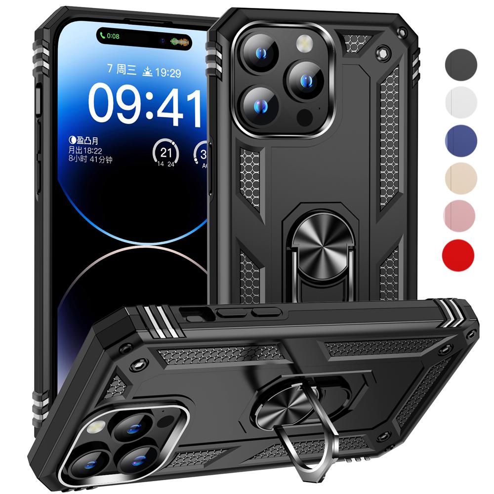 Heavy Duty Protective Case for iPhone 17 16 15 14 13 12 11 Pro Max Mini 16e 17e  8 7 Plus SE 2020 2022 X XS XR Air 360°Rotatable