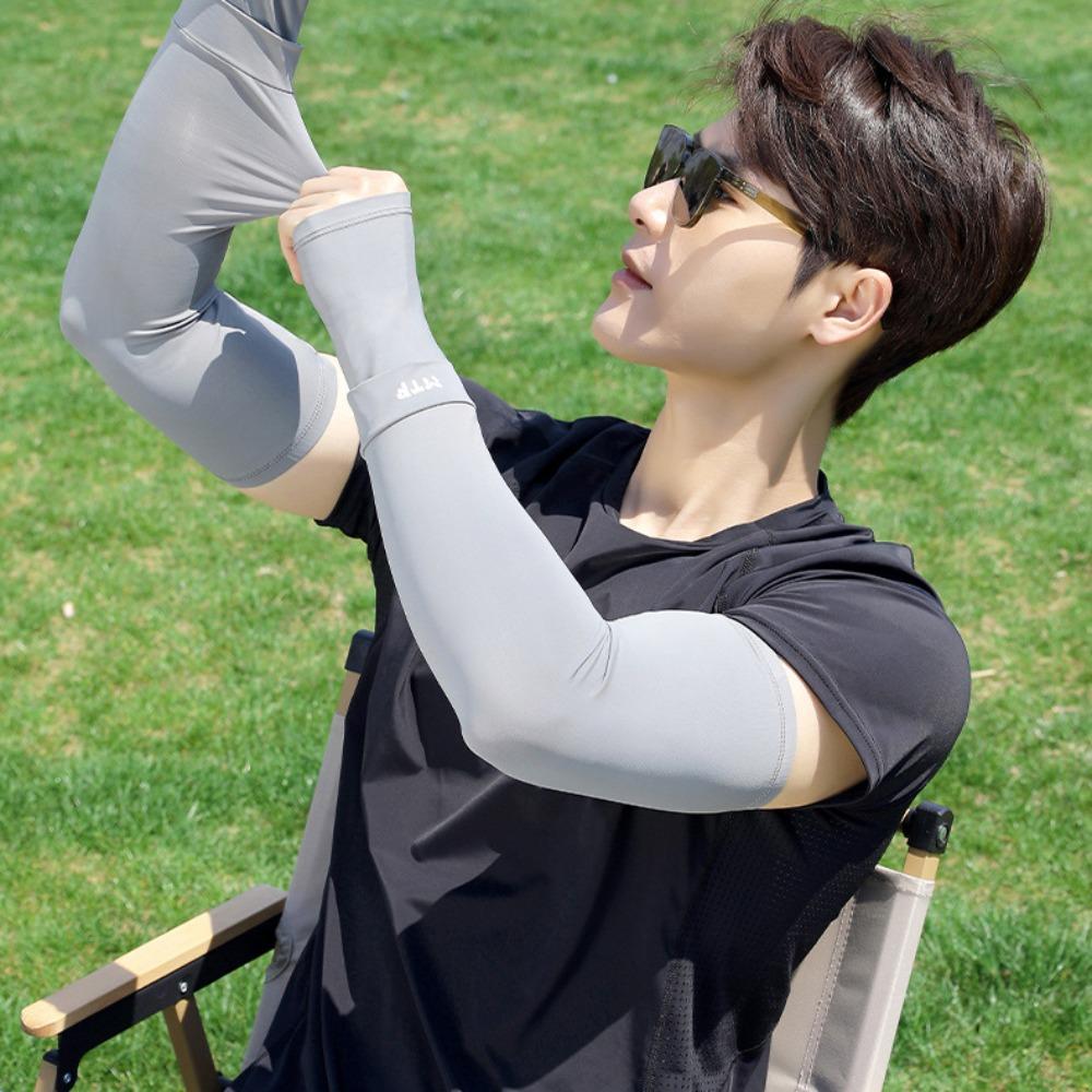 Loose Sunscreen Arm Covers Arm Protection Cycling Gloves Breathable Long Ice Silk Sleeves  Driving