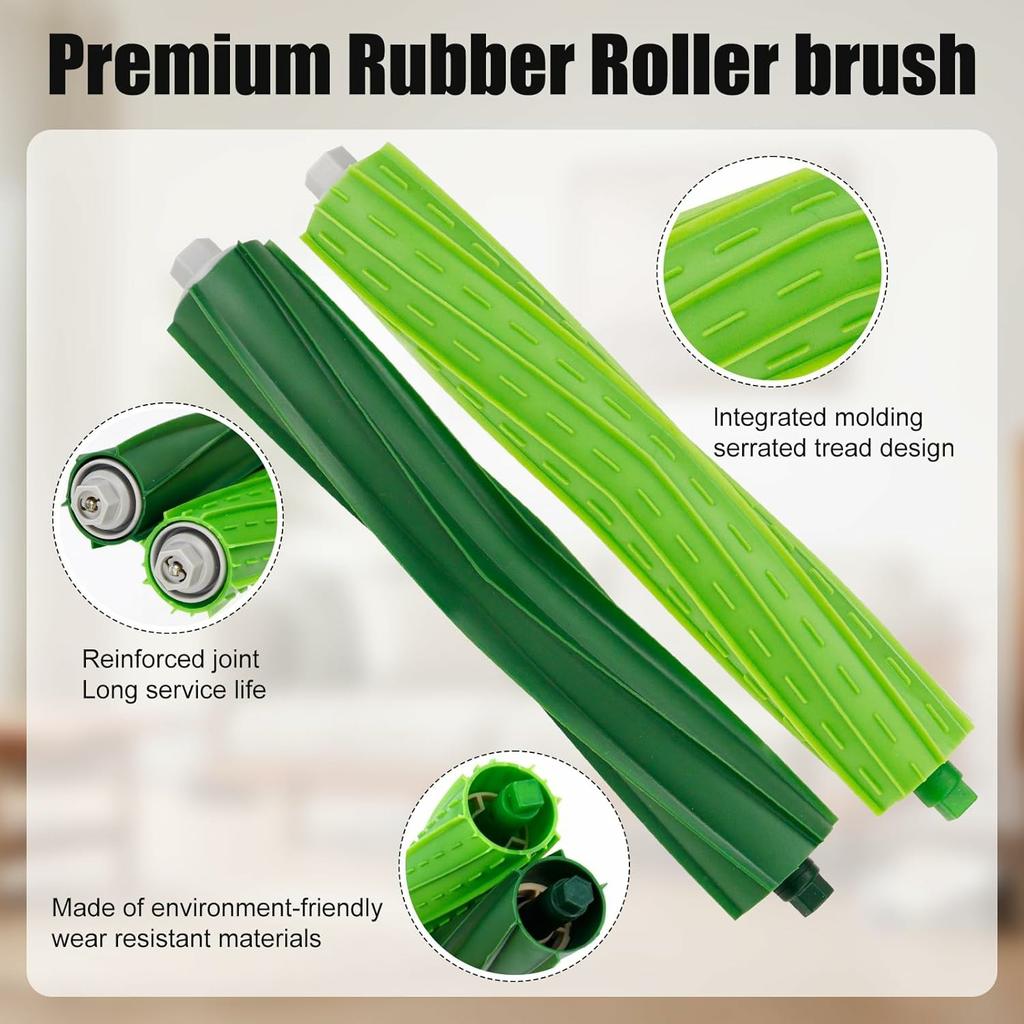 9Pcs Replacement Parts Set for iRobot Roomba i3/i4/i6/i7/E5/E6 with Dust Bag Main Brush Side Brush Filter