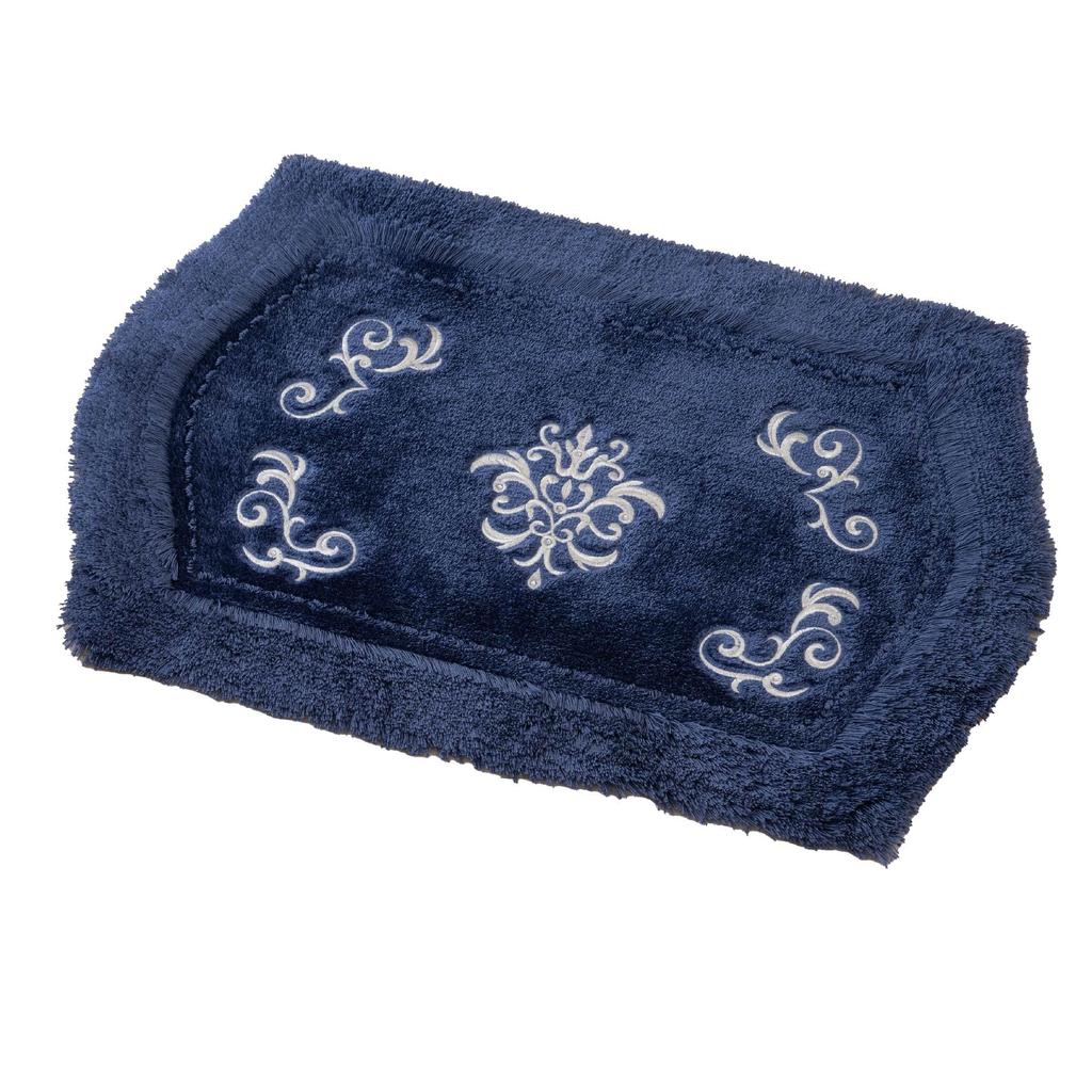 Senko NYNAS Royal Palace Bath 55 X 85 Navy Blue with Elegant 14647 Mat, Approx. Cm, Rhinestones, Design,