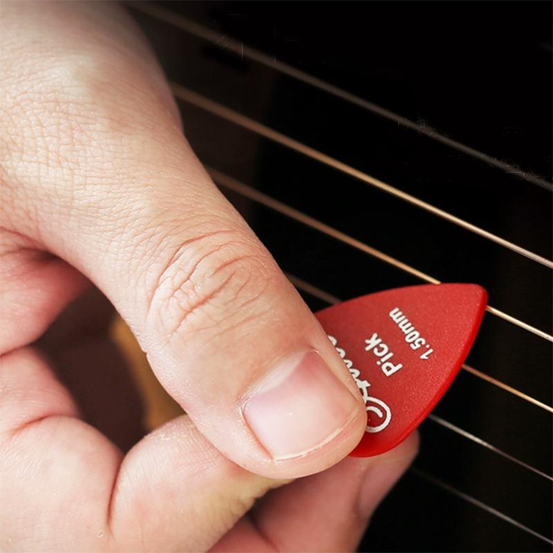 Electric Guitar Pick with Storage Box Acoustic Music Picks Plectrum 0.58/0.71/0.81/0.96/1.20/1.50mm Thickness Guitar Accessories