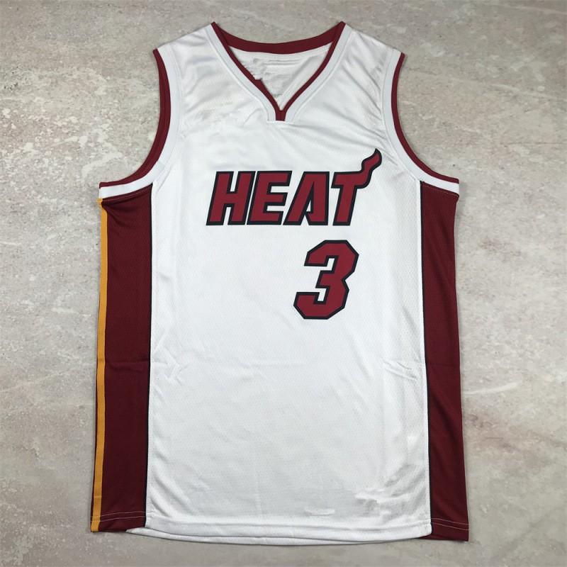 Miami Heat NBA Basketball Jersey White Team Uniform Men Women Adult Sports Training Game Wear